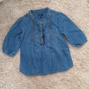 BabyGap jean buttoned up swing top